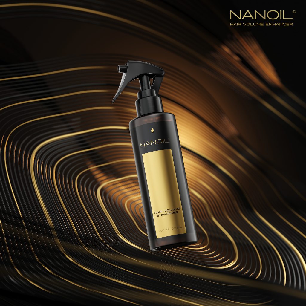 Fryzura w rozmiarze XXL. Spray zwiększający objętość włosów Nanoil Hair Volume Enhancer